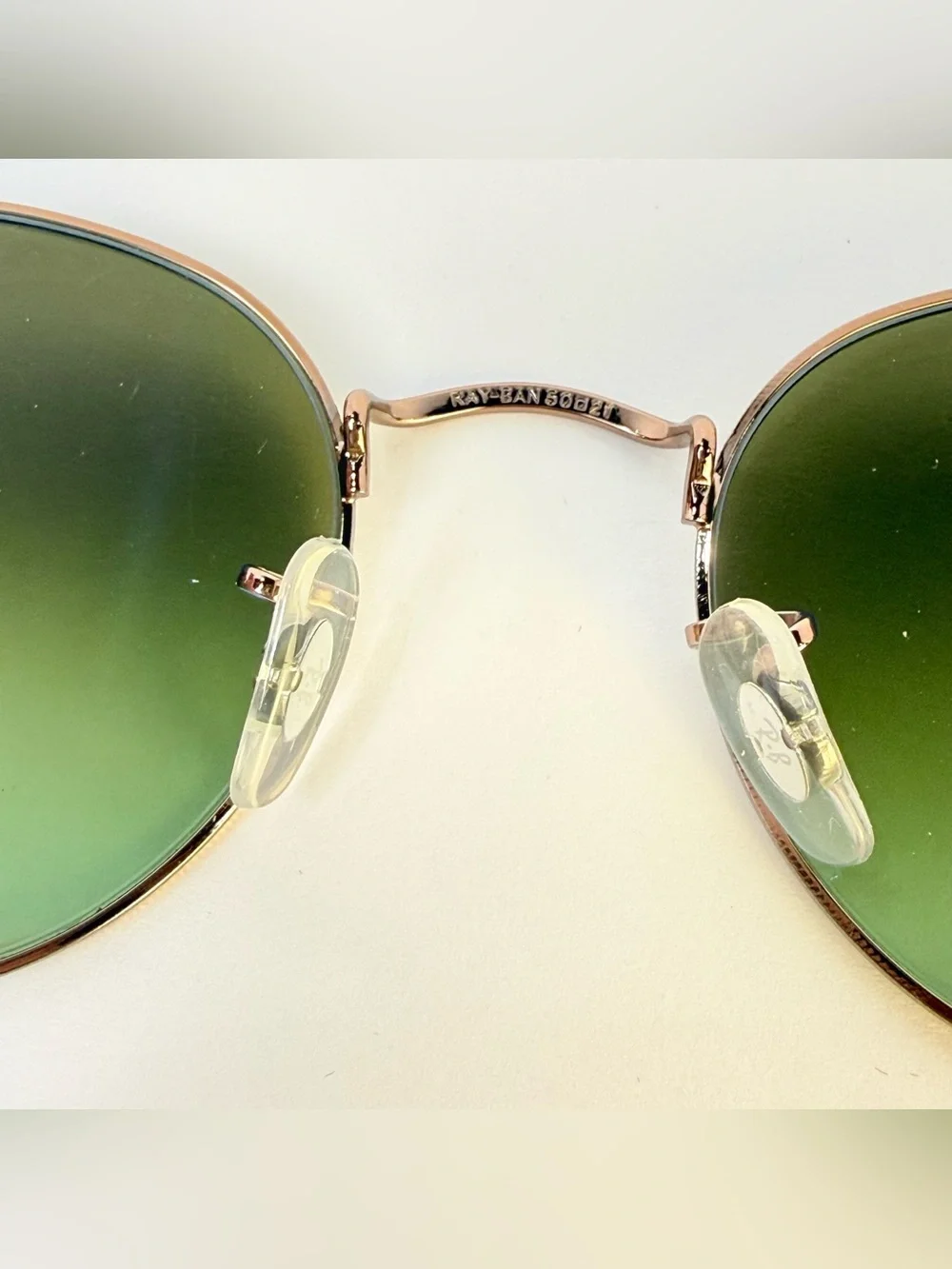 Ray-Ban 3447 Bronze / Copper Frame Sunglasses with Green Gradient Lenses 50/21
